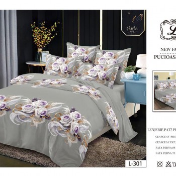 Lenjerii de pat finet gros 6 piese  ABF287  Lenjerii de pat finet gros 6 piese  ABF287