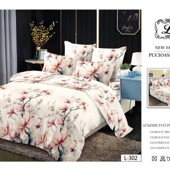 Lenjerii de pat finet gros 6 piese  ABF282  Lenjerii de pat finet gros 6 piese  ABF282