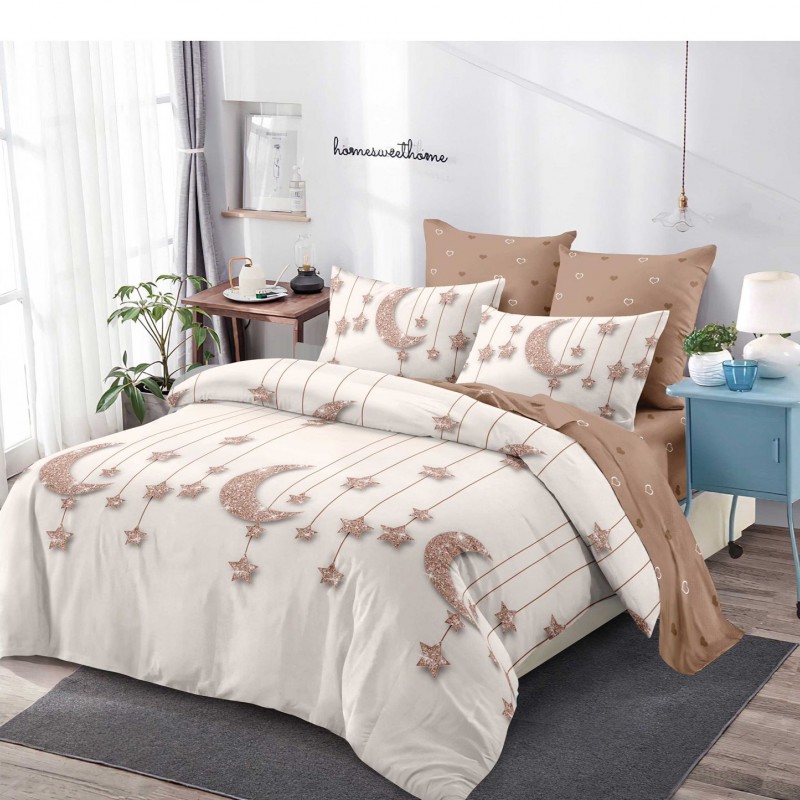 Lenjerie finet 6 piese Cearceaf cu Elastic EST14