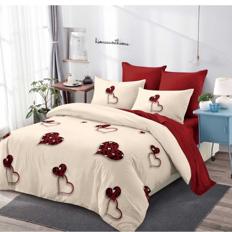 Lenjerie finet 6 piese Cearceaf cu Elastic EST13