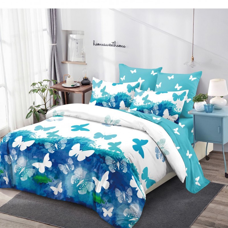 Lenjerie finet 6 piese Cearceaf cu Elastic EST12