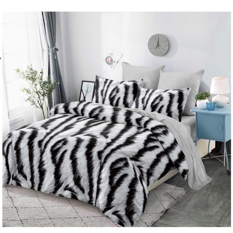  Lenjerii de pat finet gros 6 piese Cearceaf cu Elastic ABF203