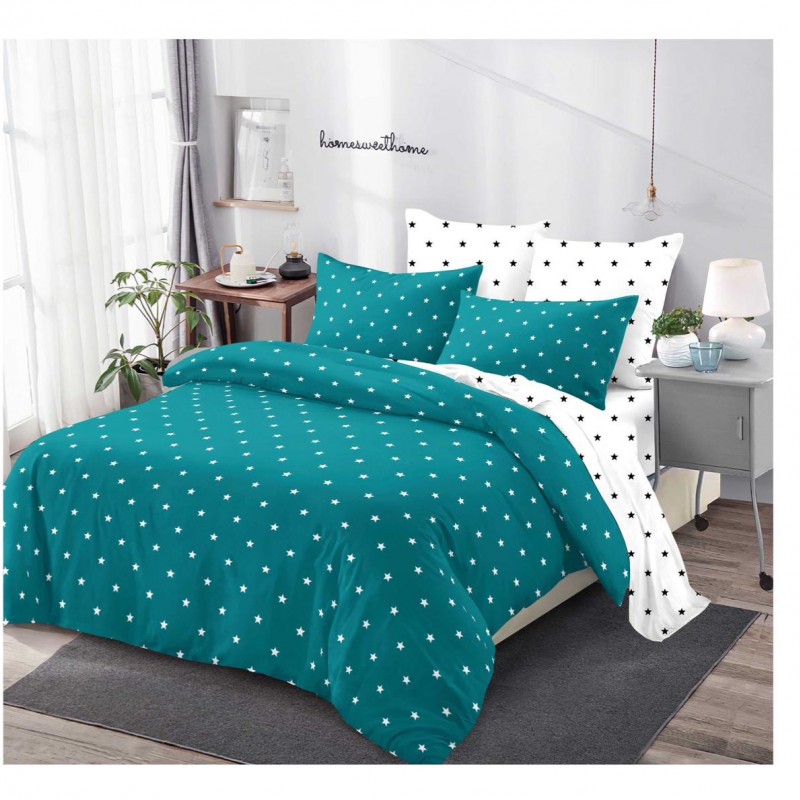  Lenjerii de pat finet gros 6 piese Cearceaf cu Elastic ABF202