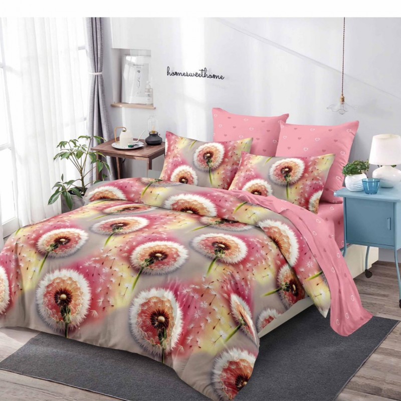  Lenjerii de pat finet gros 6 piese Cerarceaf cu Elastic ABF548