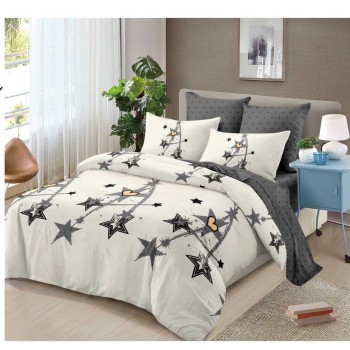  Lenjerii de pat finet gros 6 piese Cerarceaf cu Elastic ABF652