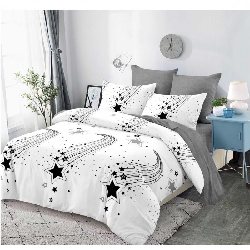  Lenjerii de pat finet gros 6 piese Cerarceaf cu Elastic ABF613