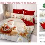 Lenjerii de pat finet gros 6 piese model craciun cu elastic COD CRH06