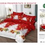 Lenjerii de pat finet gros 6 piese model craciun cu elastic COD CRH16