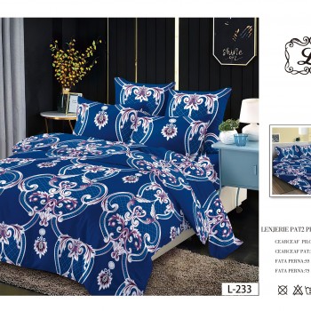 Lenjerie de pat finet gros 6 piese COD EF03 Lenjerie de pat finet gros 6 piese COD EF03