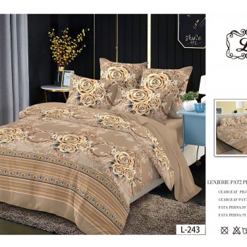 Lenjerie de pat finet gros 6 piese COD EF12 Lenjerie de pat finet gros 6 piese COD EF12