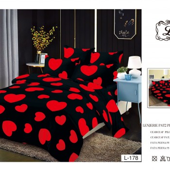 Lenjerie de pat finet gros 6 piese COD EF16 Lenjerie de pat finet gros 6 piese COD EF16