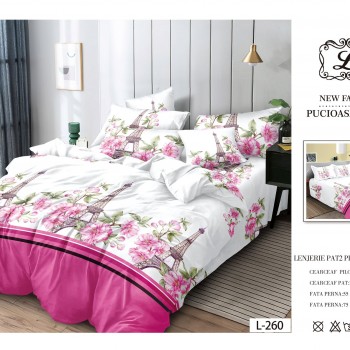 Lenjerie de pat finet gros 6 piese COD EF24 Lenjerie de pat finet gros 6 piese COD EF24