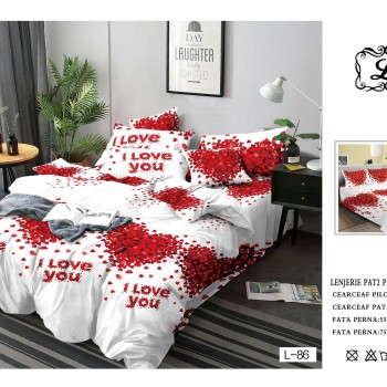 Lenjerie de pat finet gros 6 piese COD EF31 Lenjerie de pat finet gros 6 piese COD EF31