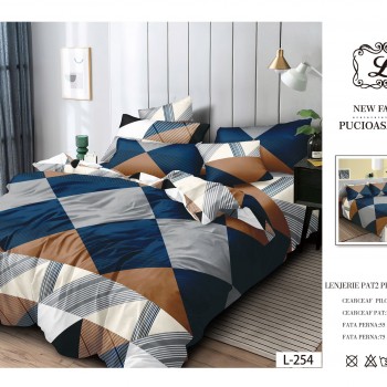 Lenjerie de pat finet gros 6 piese COD EF34 Lenjerie de pat finet gros 6 piese COD EF34