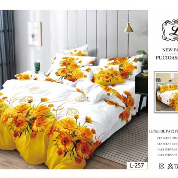 Lenjerie de pat finet gros 6 piese COD EF41 Lenjerie de pat finet gros 6 piese COD EF41