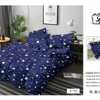 Lenjerie de pat finet gros 6 piese COD EF45 Lenjerie de pat finet gros 6 piese COD EF45