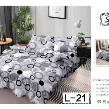 Lenjerie de pat finet gros 6 piese COD EF46 Lenjerie de pat finet gros 6 piese COD EF46