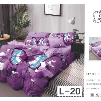 Lenjerie de pat finet gros 6 piese COD EF47 Lenjerie de pat finet gros 6 piese COD EF47