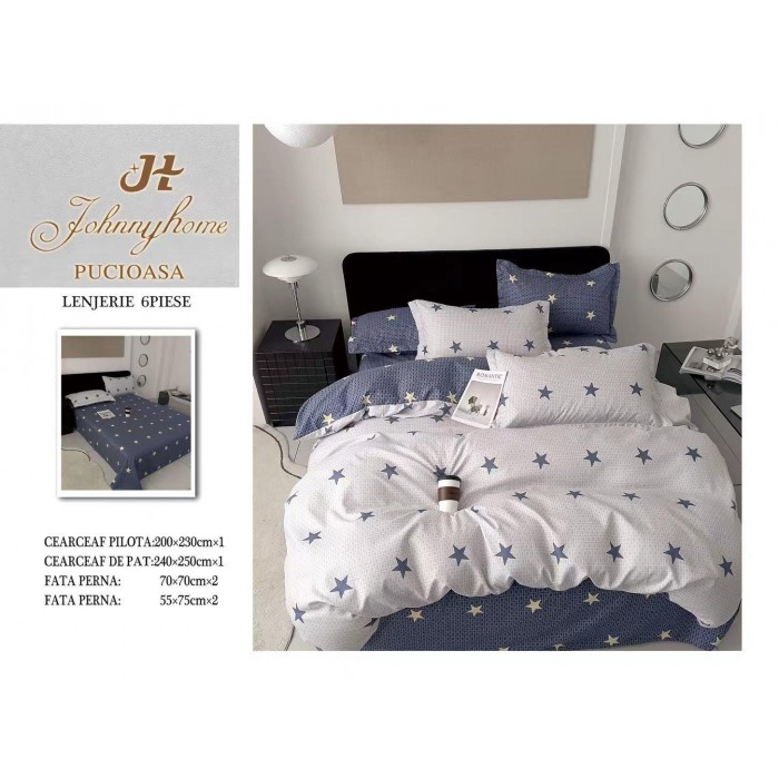  Lenjerii de pat finet gros 6 piese  ABF422