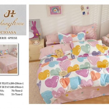  Lenjerii de pat finet gros 6 piese  ABF423