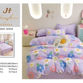  Lenjerii de pat finet gros 6 piese  ABF424