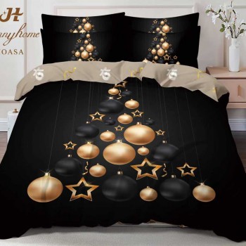 Lenjerii de pat finet gros 6 piese model craciun COD CHR25