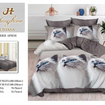  Lenjerii de pat finet gros 6 piese ABF481