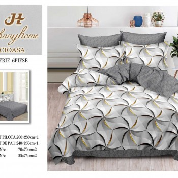 Lenjerii de pat finet gros 6 piese ABF484  Lenjerii de pat finet gros 6 piese ABF484