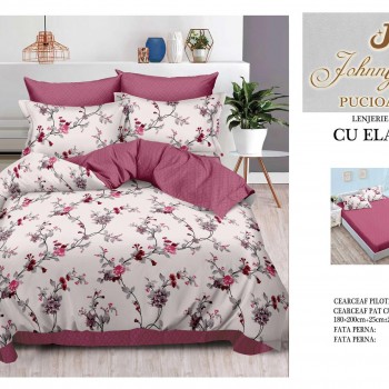 Lenjerii de pat finet gros 6 piese Cerarceaf cu Elastic COD ABF492  Lenjerii de pat finet gros 6 piese Cerarceaf cu Elastic COD ABF492