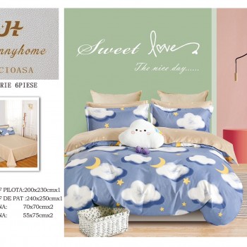 Lenjerii de pat finet gros 6 piese  BBF197