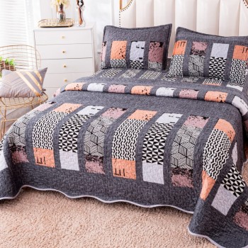 Cuvertura pat dublu din catifea 3 piese COD IAN02 Cuvertura pat dublu din catifea 3 piese COD IAN02