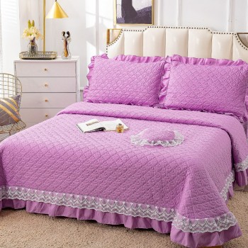 Cuvertura de pat cu volane 4 piese COD DEC01 Cuvertura de pat cu volane 4 piese COD DEC01