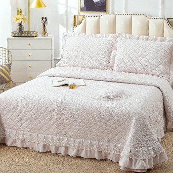 Cuvertura de pat cu volane 4 piese COD DEC03 Cuvertura de pat cu volane 4 piese COD DEC03