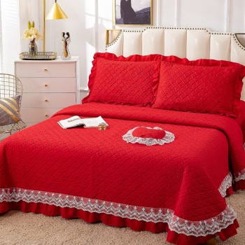 Cuvertura de pat cu volane 4 piese COD DEC06 Cuvertura de pat cu volane 4 piese COD DEC06