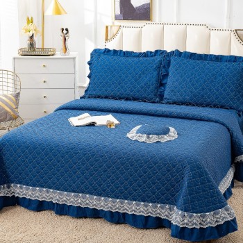 Cuvertura de pat cu volane 4 piese COD DEC16 Cuvertura de pat cu volane 4 piese COD DEC16