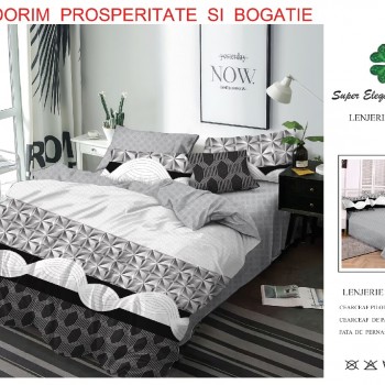 Lenjerie de pat 6 piese bumbac finet PUCIOASA COD BFP48 Lenjerie de pat 6 piese bumbac finet PUCIOASA COD BFP48