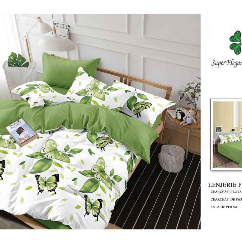 Lenjerie de pat 6 piese bumbac finet PUCIOASA COD BFP39