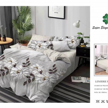Lenjerie de pat 6 piese bumbac finet PUCIOASA COD BFP188 Lenjerie de pat 6 piese bumbac finet PUCIOASA COD BFP188