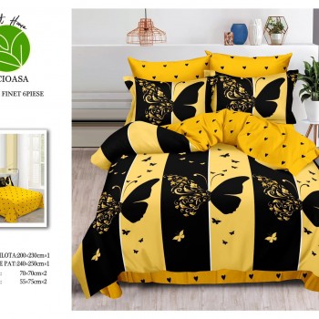 Lenjerie de pat 6 piese bumbac finet PUCIOASA COD BFP164