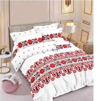 Lenjerie de pat 6 piese bumbac finet PUCIOASA COD BFP175 Lenjerie de pat 6 piese bumbac finet PUCIOASA COD BFP175