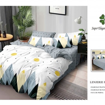 Lenjerie de pat 6 piese bumbac finet PUCIOASA COD BFP181 Lenjerie de pat 6 piese bumbac finet PUCIOASA COD BFP181