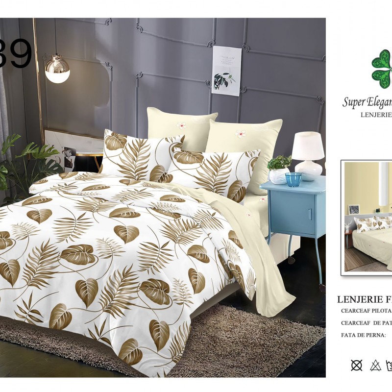 Lenjerii de pat finet gros 6 piese BBF375 Lenjerii de pat finet gros 6 piese BBF375