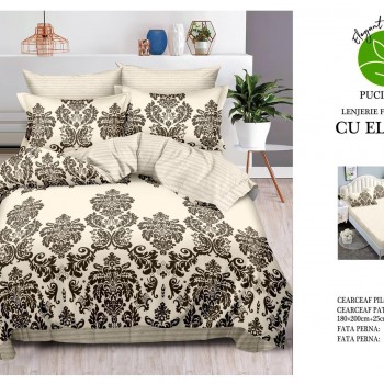 Lenjerii de pat finet 6 piese cearceaf cu elastic  COD ELS79 Lenjerii de pat finet 6 piese cearceaf cu elastic  COD ELS79