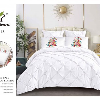 Lenjerii de pat finet  6 piese De Lux COD CJO136 Lenjerii de pat finet  6 piese De Lux COD CJO136
