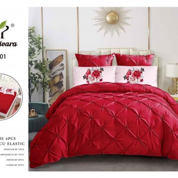 Lenjerii de pat finet  6 piese De Lux COD CJO140 Lenjerii de pat finet  6 piese De Lux COD CJO140