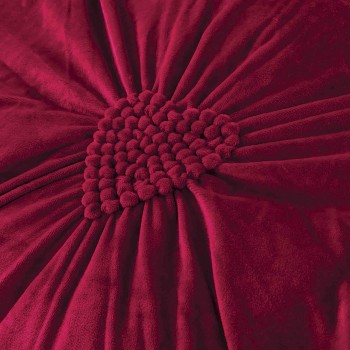 Lenjerii de pat Catifea 4 piese cu inimioare brodate COD BIP09 Lenjerii de pat Catifea 4 piese cu inimioare brodate COD BIP09