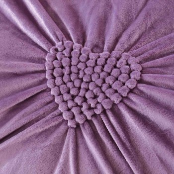 Lenjerii de pat Catifea 4 piese cu inimioare brodate COD BIP11 Lenjerii de pat Catifea 4 piese cu inimioare brodate COD BIP11