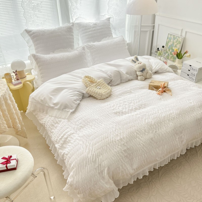 Lenjerie de Lux CREPONATA din Bumbac COD VC11