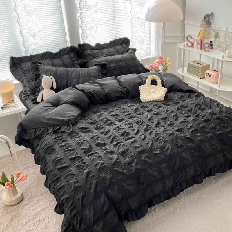 Lenjerie de Lux CREPONATA din Bumbac COD VC13