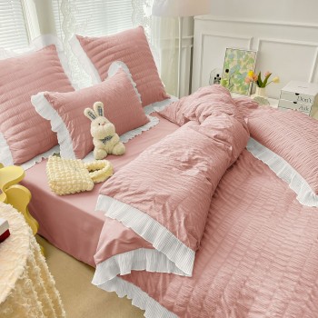 Lenjerie de Lux CREPONATA din Bumbac COD CVC05 Lenjerie de Lux CREPONATA din Bumbac COD CVC05